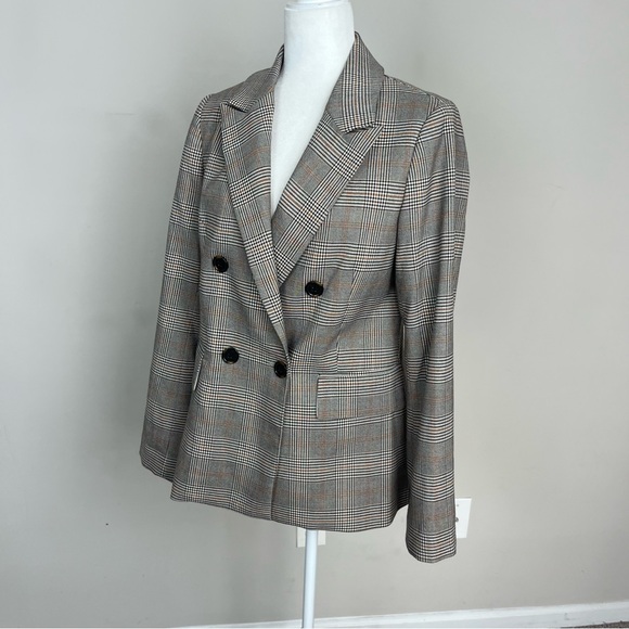NWT A LOVES A PLAID DOUBLE BREASTED BLAZER SIZE MEDIUM - Picture 13 of 15